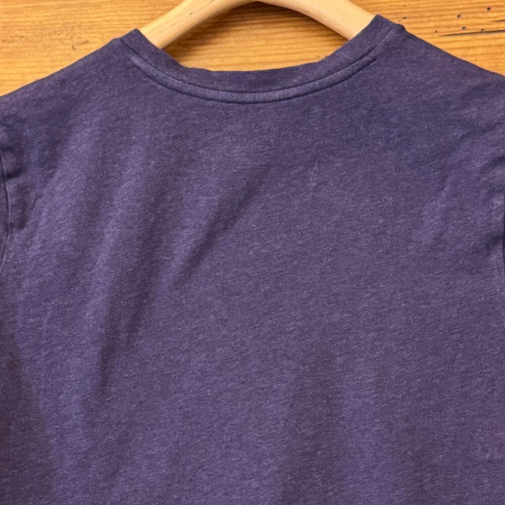 Polo Ralph Lauren Shrunken Baby Tee Cap Sleeve Purple Cotton Blend T-Shirt Sz S - Picture 5 of 7